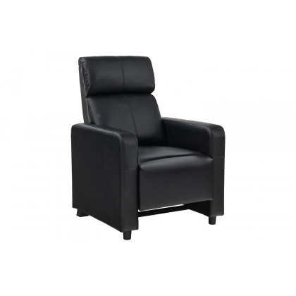 Coaster - Toohey Upholstered Tufted Recliner Living Room Set in 3 Recliners And 2 Consoles, Black