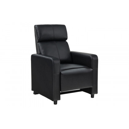 Coaster - Toohey Upholstered Tufted Recliner Living Room Set in 5 Recliners And 2 Consoles, Black