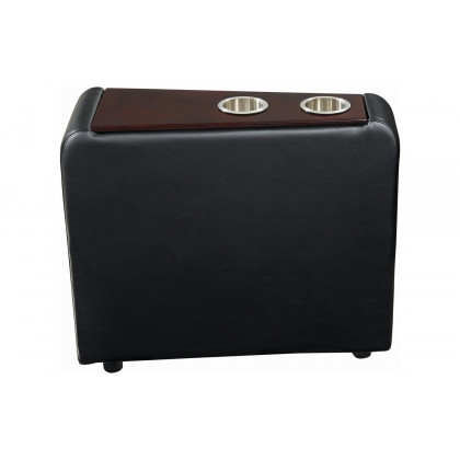 Coaster - Toohey Home Theater Console Table With Two Cup Holders in Black