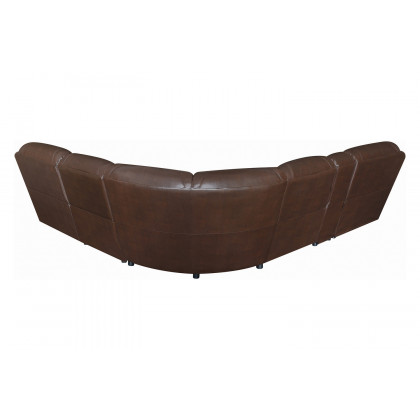 Coaster - Mackenzie 6-Piece Motion Sectional in Chestnut