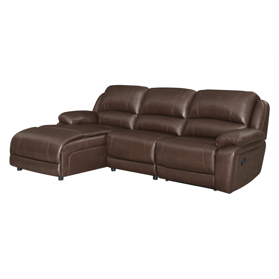 Coaster - Mackenzie 3-Piece Upholstered Tufted Motion Sectional with Armless Chair