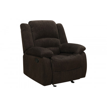 Coaster - Gordon Pillow Top Arm Motion Sofa in Chocolate