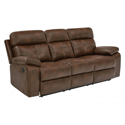 Coaster - Damiano Upholstered Tufted Living Room Set in Tri-Tone Brown