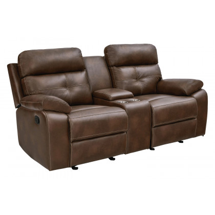 Coaster - Damiano Upholstered Tufted Living Room Set in Tri-Tone Brown