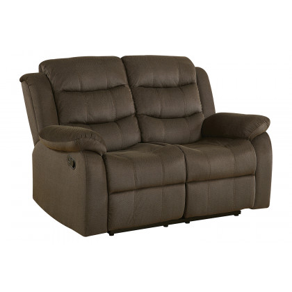 Coaster Rodman Upholstered Tufted Living Room Set with Glider Recliner - Olive Brown
