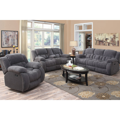 Coaster Weissman Pillow Top Arm Motion Sofa - Charcoal