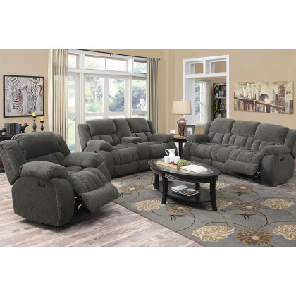 Coaster Weissman Pillow Top Arm Motion Sofa - Charcoal