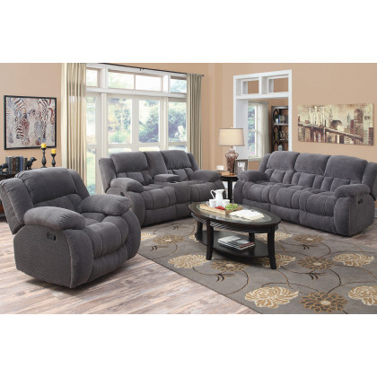Coaster Weissman Pillow Top Arm Motion Sofa - Charcoal