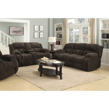 Coaster Weissman Pillow Top Arm Motion Sofa - Chocolate