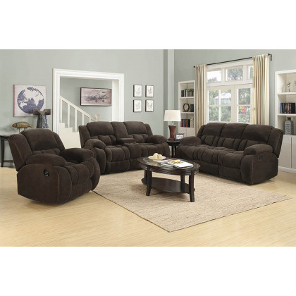 Coaster Weissman Pillow Top Arm Motion Sofa - Chocolate
