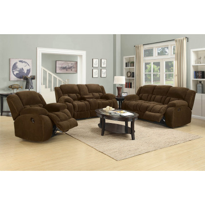 Coaster Weissman Pillow Top Arm Motion Sofa - Chocolate