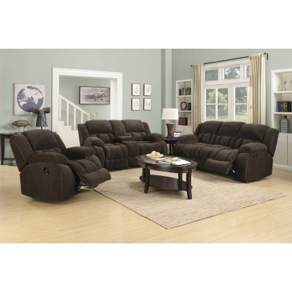 Coaster Weissman Pillow Top Arm Motion Sofa - Chocolate