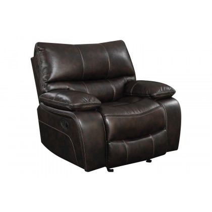 Coaster - Willemse Motion Sofa With Drop-Down Table in Dark Brown