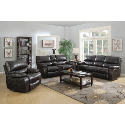 Coaster Willemse Upholstered Glider Recliner - Dark Brown