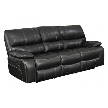 Coaster Willemse Upholstered Pillow Top Arm Living Room Set - Black