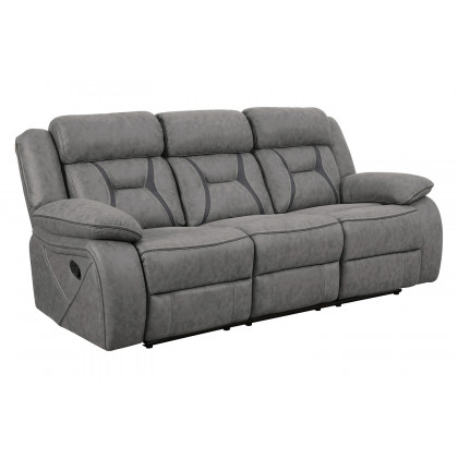Coaster Higgins Upholstered Tufted Living Room Set - Gray