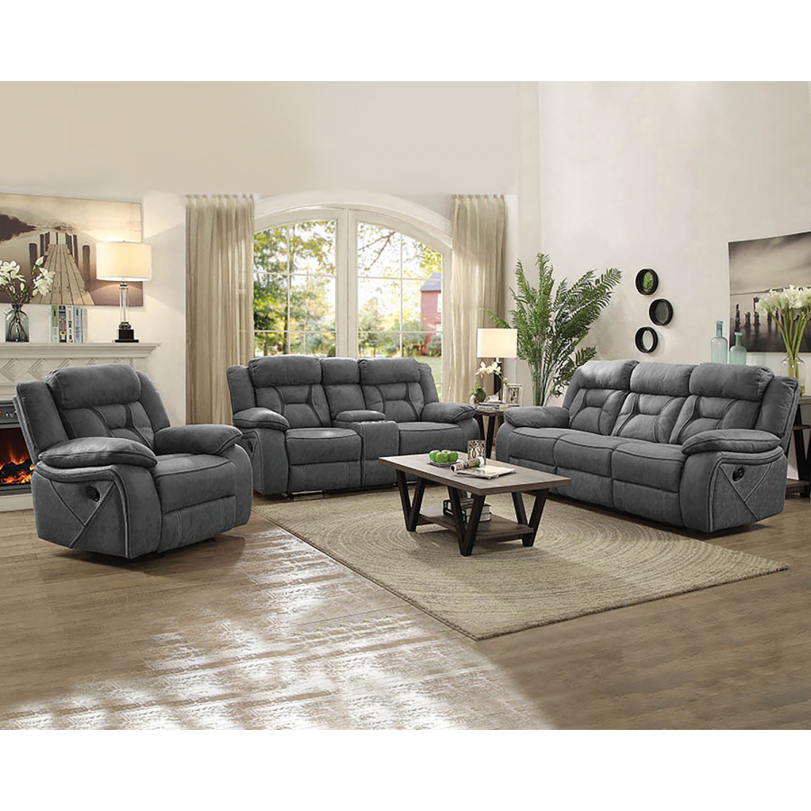 Coaster - Higgins Upholstered Tufted Living Room Set