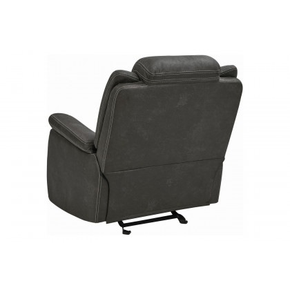 Coaster - Wyatt Upholstered Glider Recliner in Gray