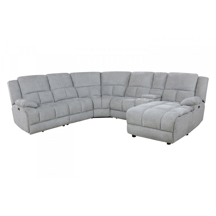 Coaster - Belize 6-Piece Pillow Top Arm Motion Sectional