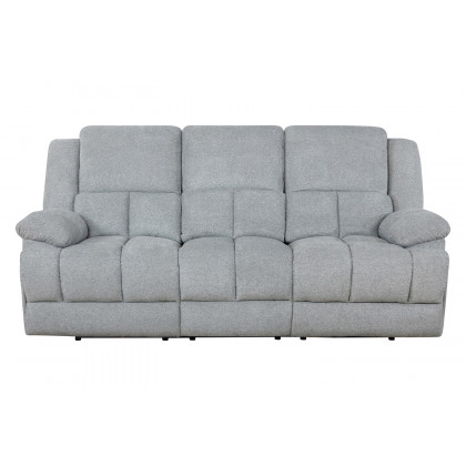 Coaster Waterbury Upholstered Motion Sofa - Gray