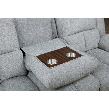 Coaster Waterbury Upholstered Motion Sofa - Gray