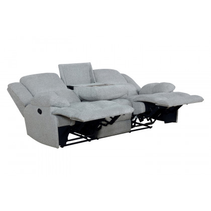 Coaster Waterbury Upholstered Motion Sofa - Gray