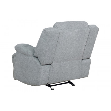 Coaster Waterbury Upholstered Glider Recliner - Gray