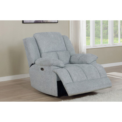 Coaster Waterbury Upholstered Glider Recliner - Gray