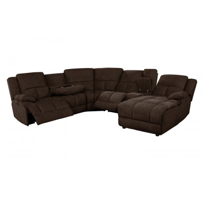 Coaster - Belize 6-Piece Pillow Top Arm Motion Sectional