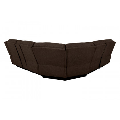 Coaster Belize 6-Piece Pillow Top Arm Motion Sectional - Brown