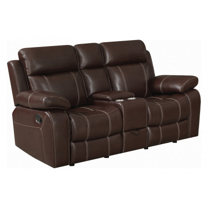 Coaster - Myleene Glider Loveseat with Console