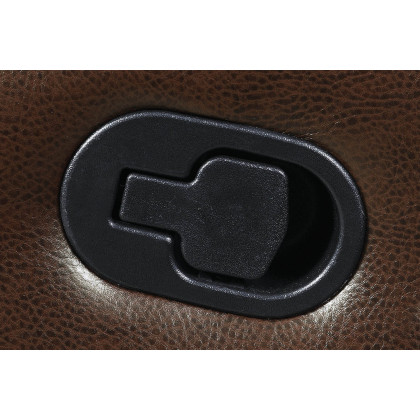 Coaster Myleene Glider Loveseat with Console - Chestnut