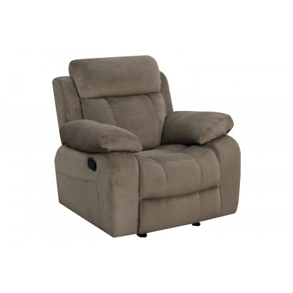 Coaster Myleene Motion Sofa with Drop-Down Table - Mocha