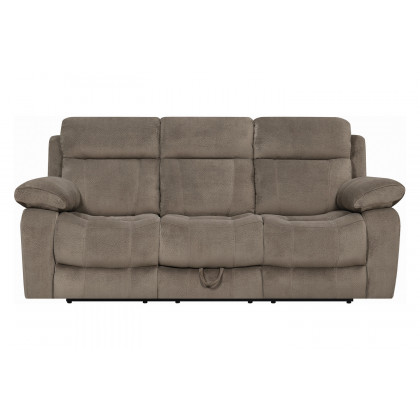 Coaster Myleene Motion Sofa with Drop-Down Table - Mocha