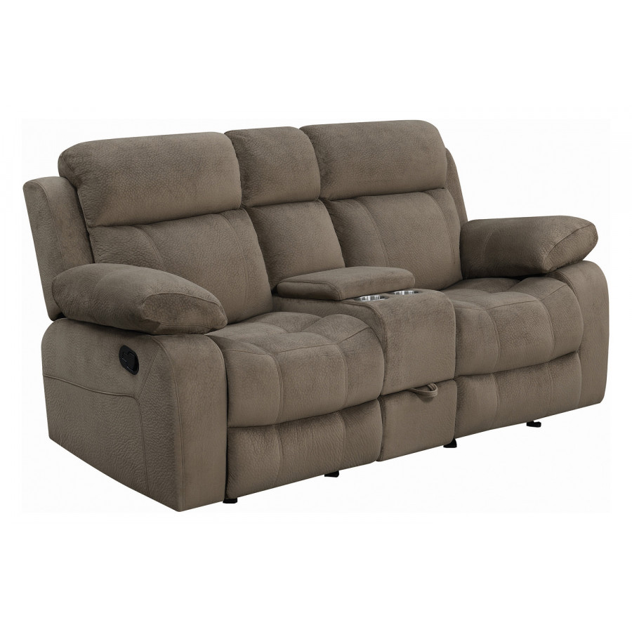 Coaster - Myleene Glider Loveseat with Console