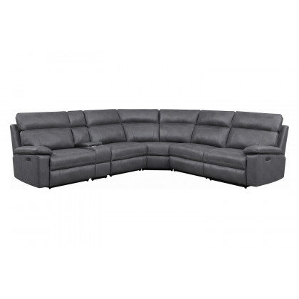 Coaster Albany 6-Piece Power Sectional - Gray