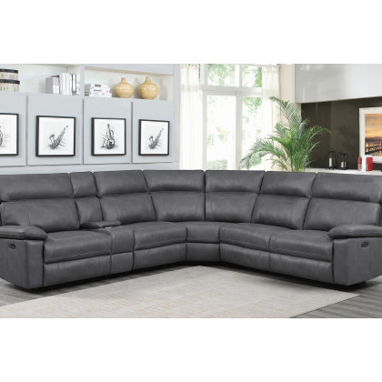 Coaster Albany 6-Piece Power Sectional - Gray