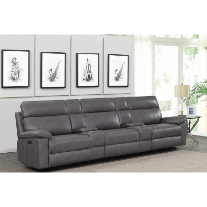 Coaster - Albany Upholstered Power Reclining Seat And Power Headrest Home Theater