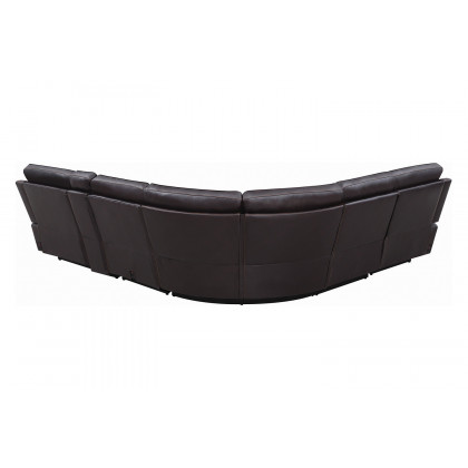 Coaster Albany 6-Piece Power Sectional - Brown