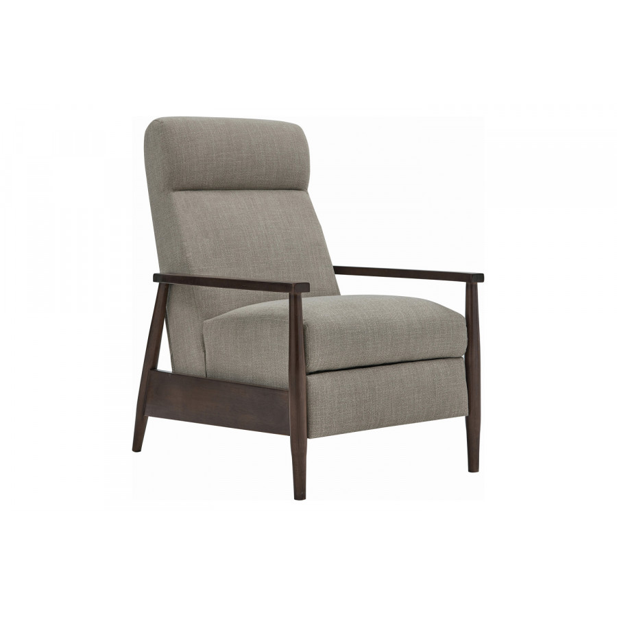 Coaster Upholstered Push-Back Recliner - Cream