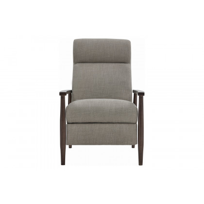 Coaster Upholstered Push-Back Recliner - Cream