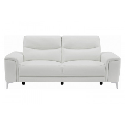 Coaster - Largo Upholstered Power Sofa in White