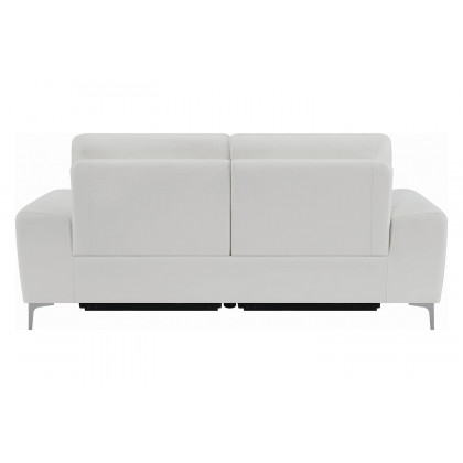 Coaster - Largo Upholstered Power Sofa in White
