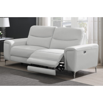 Coaster - Largo Upholstered Power Sofa in White