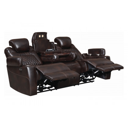 Coaster Korbach Upholstered Power Sofa - Espresso