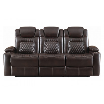 Coaster Korbach Upholstered Power Sofa - Espresso