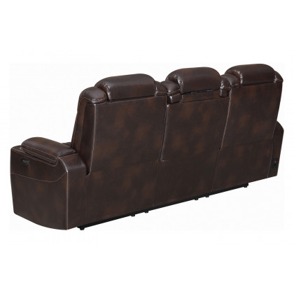 Coaster Korbach Upholstered Power Sofa - Espresso