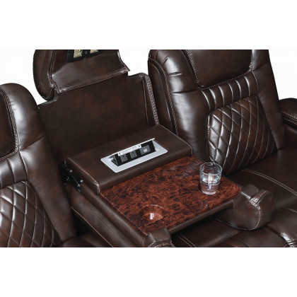 Coaster Korbach Upholstered Power Sofa - Espresso