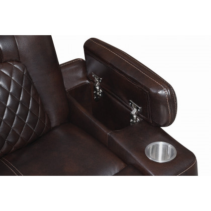 Coaster Korbach Upholstered Power Sofa - Espresso