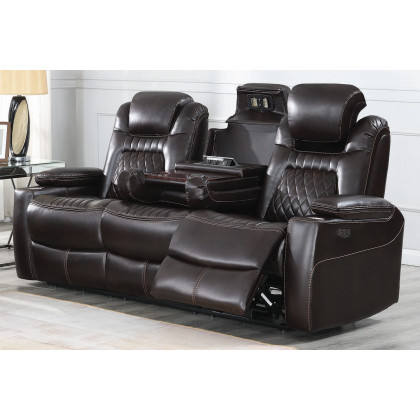 Coaster Korbach Upholstered Power Sofa - Espresso